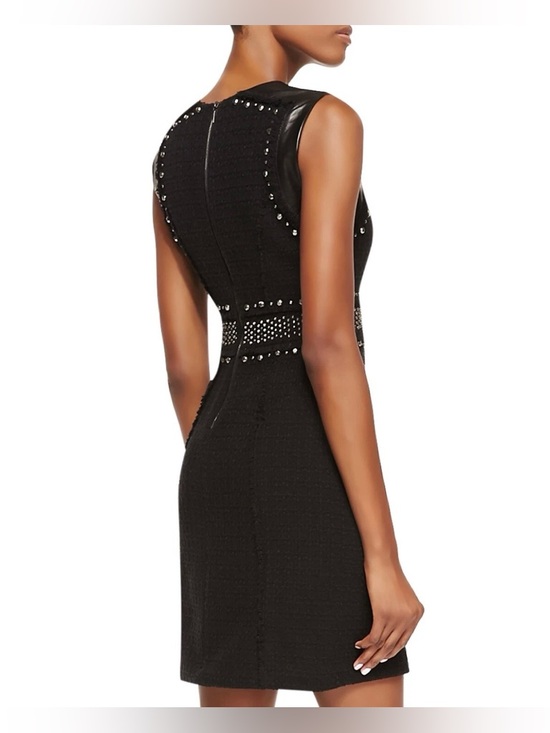 Rebecca Taylor Dresses & Skirts - Rebecca Taylor Tweed Stud Leather Dress
